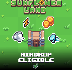CryptoPriceHub's tweet photo. claim airdrop on @0xSunflowerLand 
#FlowerOnRonin https://t.co/gEIUUpQ0pI