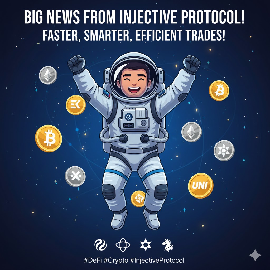 AccKazem's tweet image. 🚀 Big news from @injective! The latest protocol update unlocks enhanced trading features and smoother DeFi integrations. Get ready for faster, smarter, and more efficient trades! 🌐💹 #DeFi #Crypto #InjectiveProtocol @Chainlink @Cosmos @Uniswap