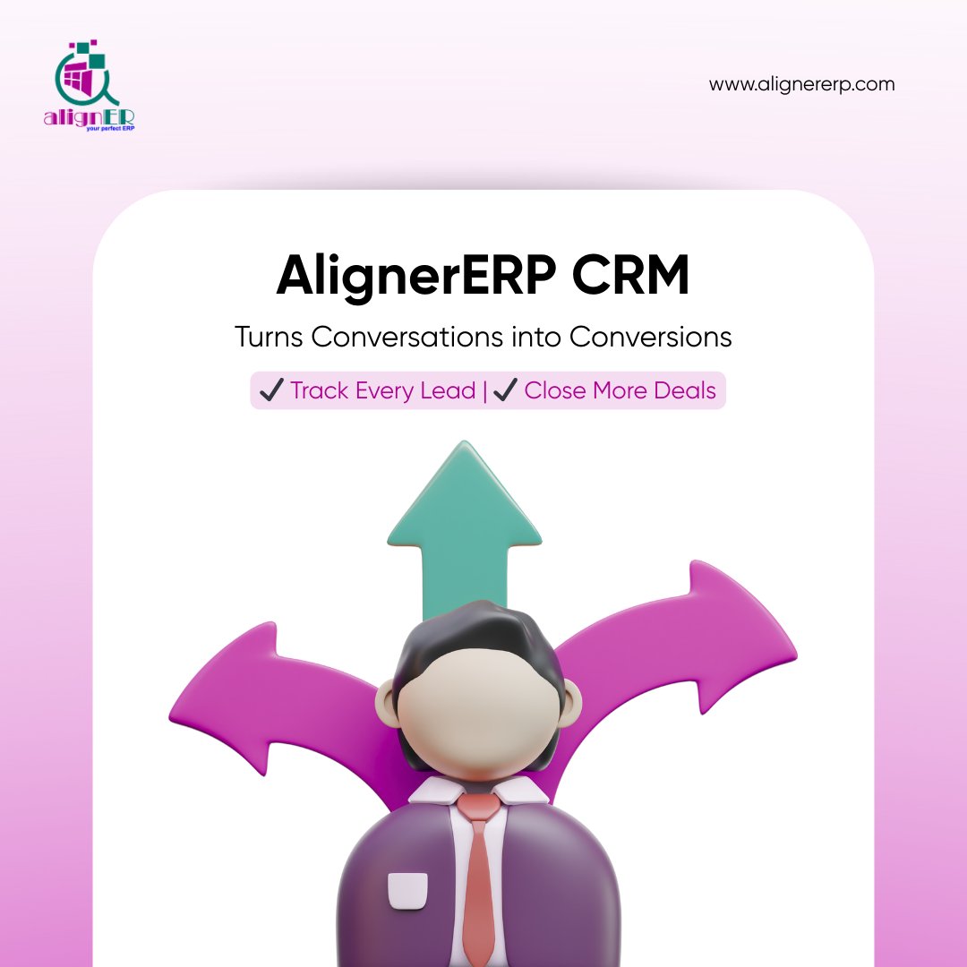 AlignerERP's tweet image. Aligner ERP CRM tracks every lead, follow-up, and customer detail.
And the results?
1. Stronger relationships
2. Happier customers
👉 Start today with Aligner ERP a free demo now - alignererp.com
#alignererp #erpsoftware #enterprisesolution #salesautomation #crmsoftware