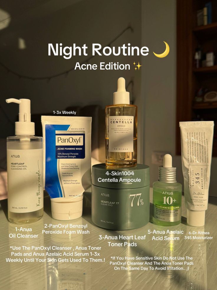 Emma_cantik7's tweet image. 🌙 Night Routine – Acne Edition ✨

If you’re struggling with breakouts, this acne night routine might be your new best friend 💛