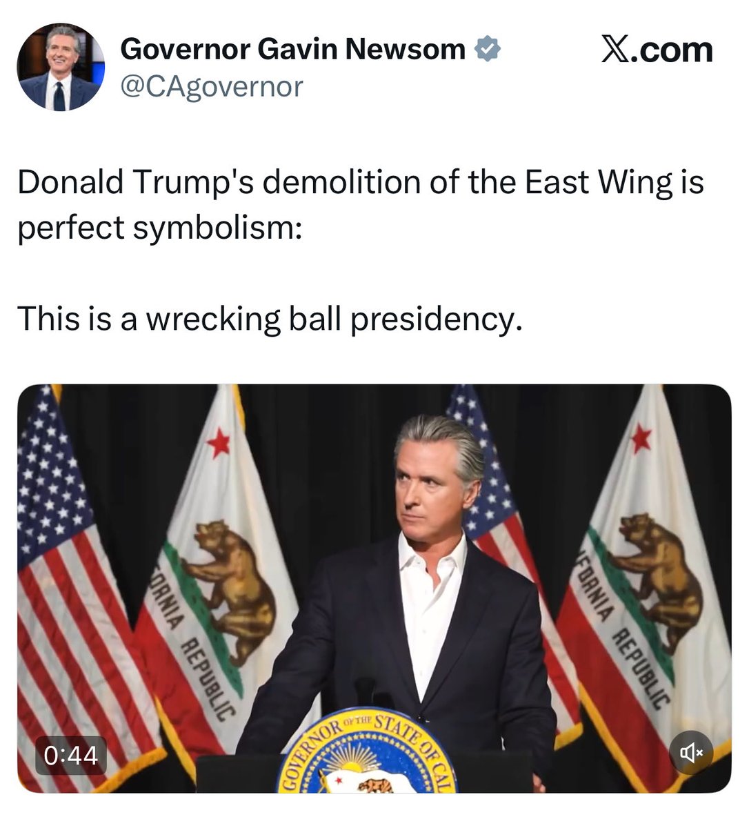 Democrats using a renovation as their central talking point for a week tells you a lot about where they’re at rn.