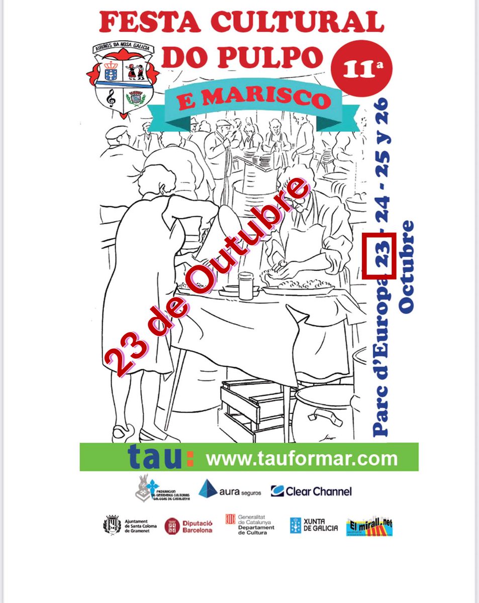 Festa culural do Polbo en #santacoloma
emigracion.xunta.gal/actualidade/ax…