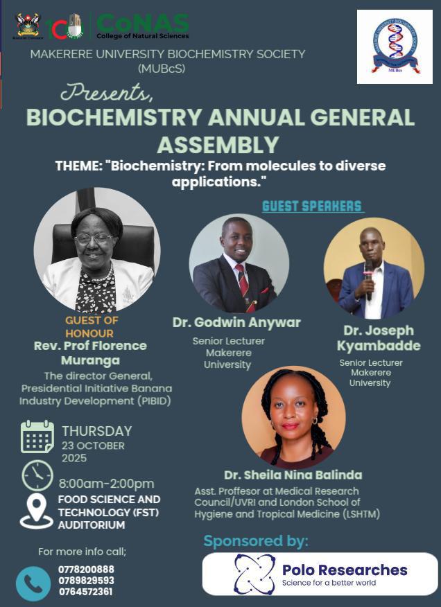 Makerere University Biochemistry Society (MUBcS) tweet media