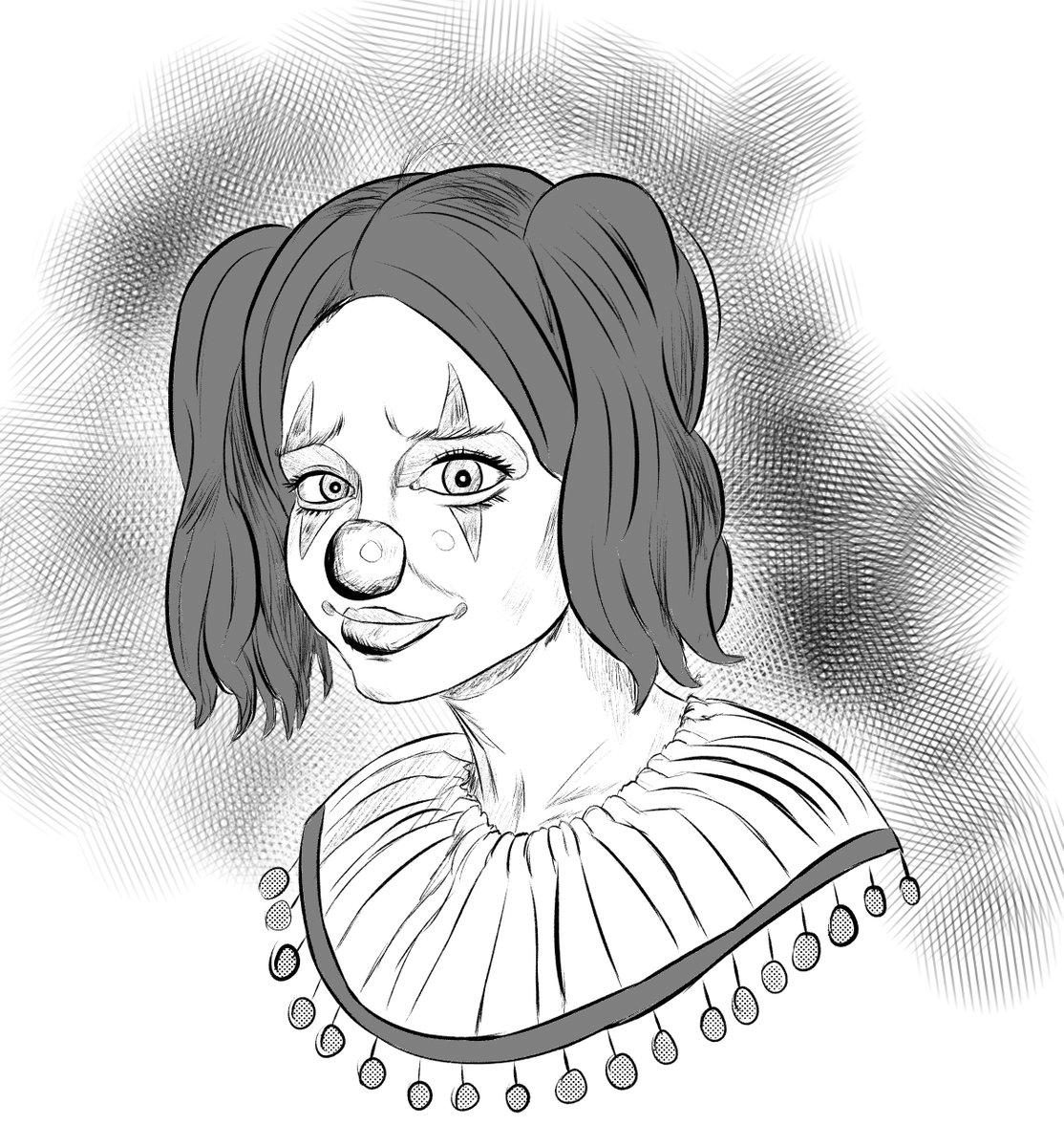 MidKidArts's tweet image. #inktober2025 22: BUTTON (nose)