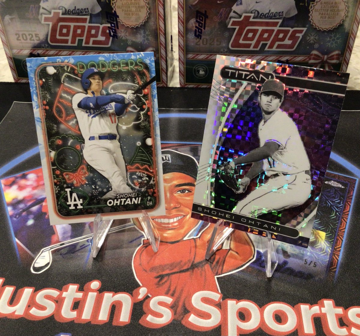 du47222292's tweet image. Todayโs giveaway: Two cool Ohtani cards
#Giveaway #Ohtani
Likeโ
Followโ
Repostโ