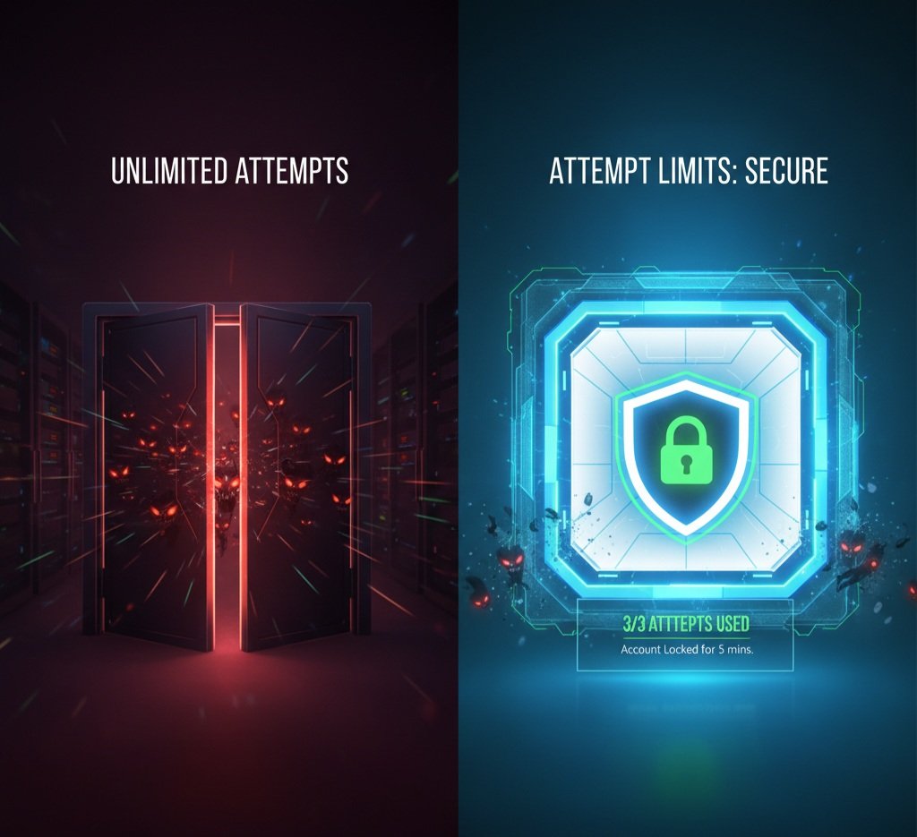 rodexchangefx's tweet image. 🚨 CYBERSECURITY ALERT! 🚨

​Not setting password attempt limits in your code is like leaving your front door unlocked. It&apos;s a critical vulnerability that enables brute-force attacks. Implement rate limiting now to protect user accounts and company data.
#Cybersecurity #dataSec