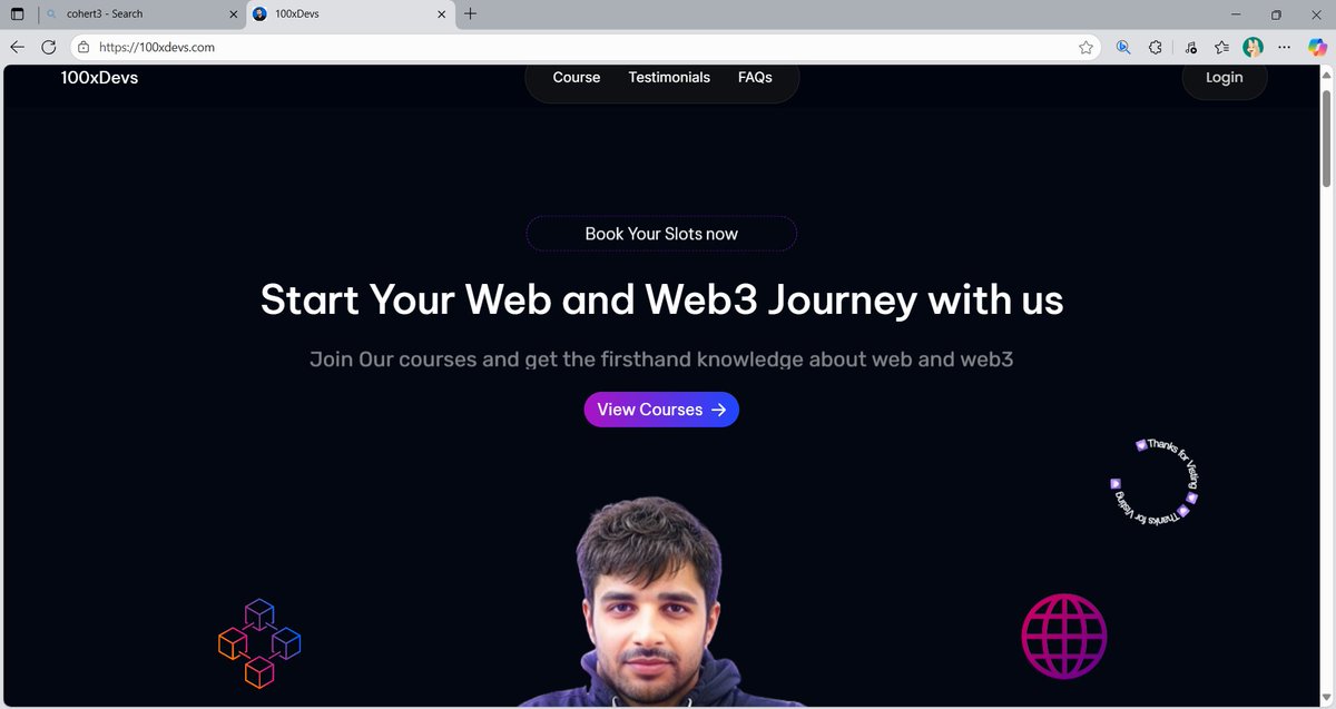kshashikant02's tweet image. Hey @kirat_tw  👋, I hope you&apos;re doing great!
I found a small bug in the FAQs section of your website — the minimize buttons aren’t working properly. They don’t collapse when clicked, looks like the toggle/click event isn’t triggering.
@100xDevs 
#100xDevs #kirat_tw #bug