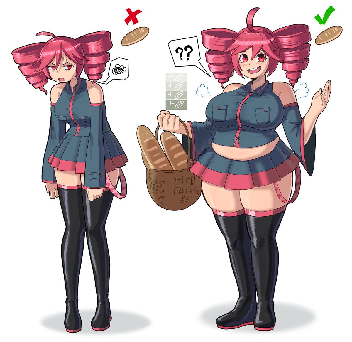 tallinax's tweet image. I just wanted to draw chubby Teto