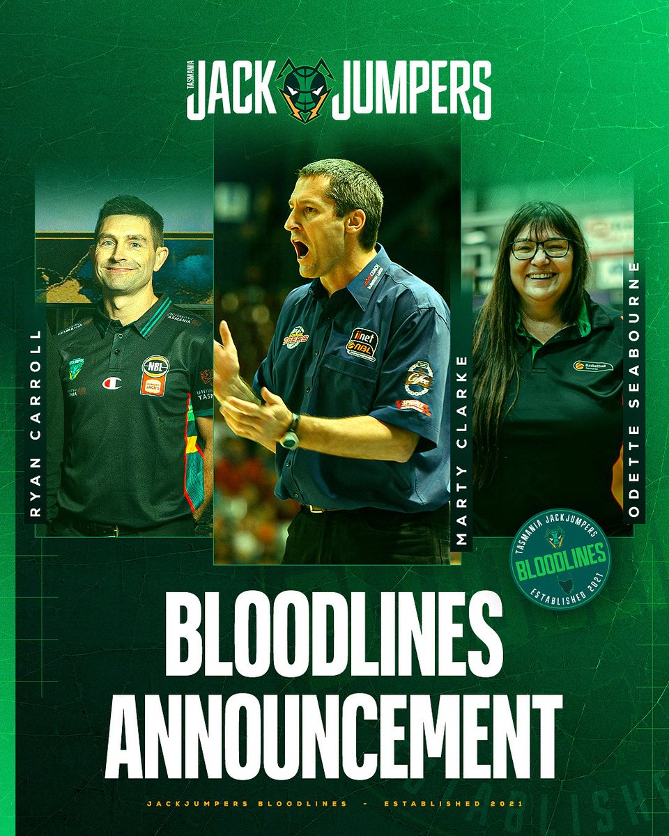 The Tasmania JackJumpers are pleased to announce three key identities in Tasmanian basketball have been recognised for their contribution to the sport with inclusion in the JackJumpers ‘Bloodlines’ group.
 
📰 READ MORE at JackJumpers.com.au/news