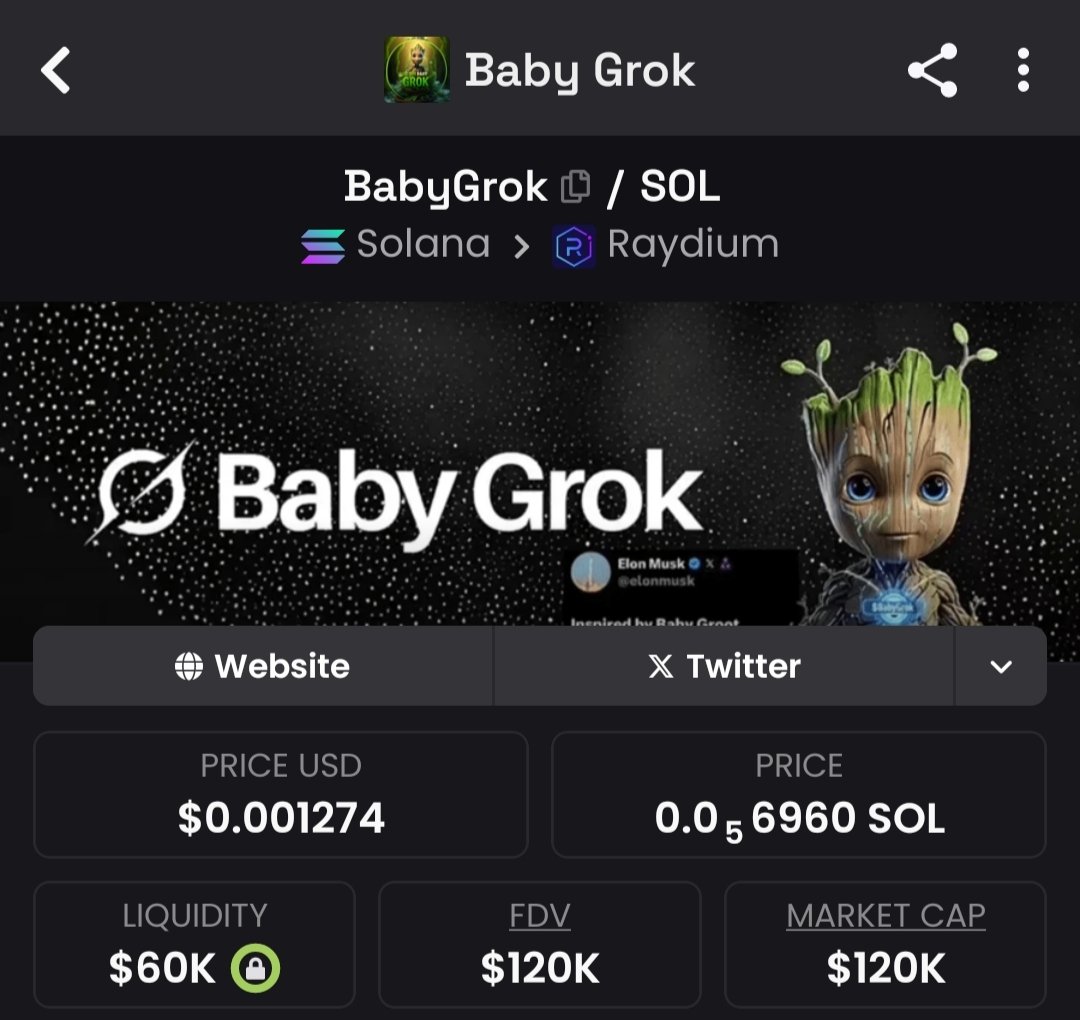 C_WolfHost's tweet image. Günaydın 

Tekrar tekrar hatırlatmak istiyorum 
@elonmusk şirketi @xai üzerinden geliştirilen  #Babygrok anlık 120k 

Daha önce #Ani #Valentina gibi 4 karanter milyon dolar market çaplarda ulaşmıştı 

Bu karakter çocuklar için ve tek 

Benim maliyetim 230 k civarından haberler…