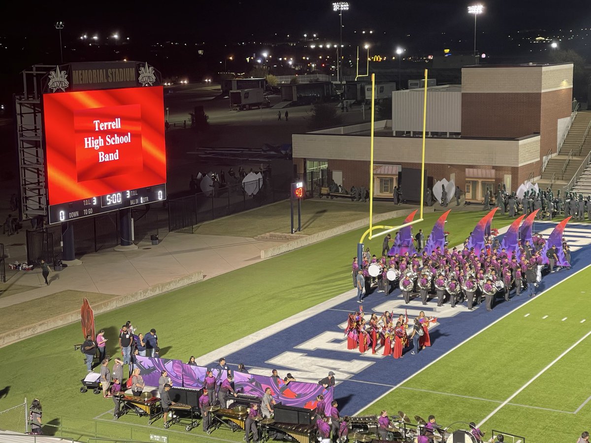 TerrellTigerFB's tweet photo. Terrell HS Band at the UIL Region 3 Marching Band Contest! GO TIGERS!!!
#TigerTOUGH🐅 
#ba🐅 
#TTP https://t.co/ePzMNDal0M
