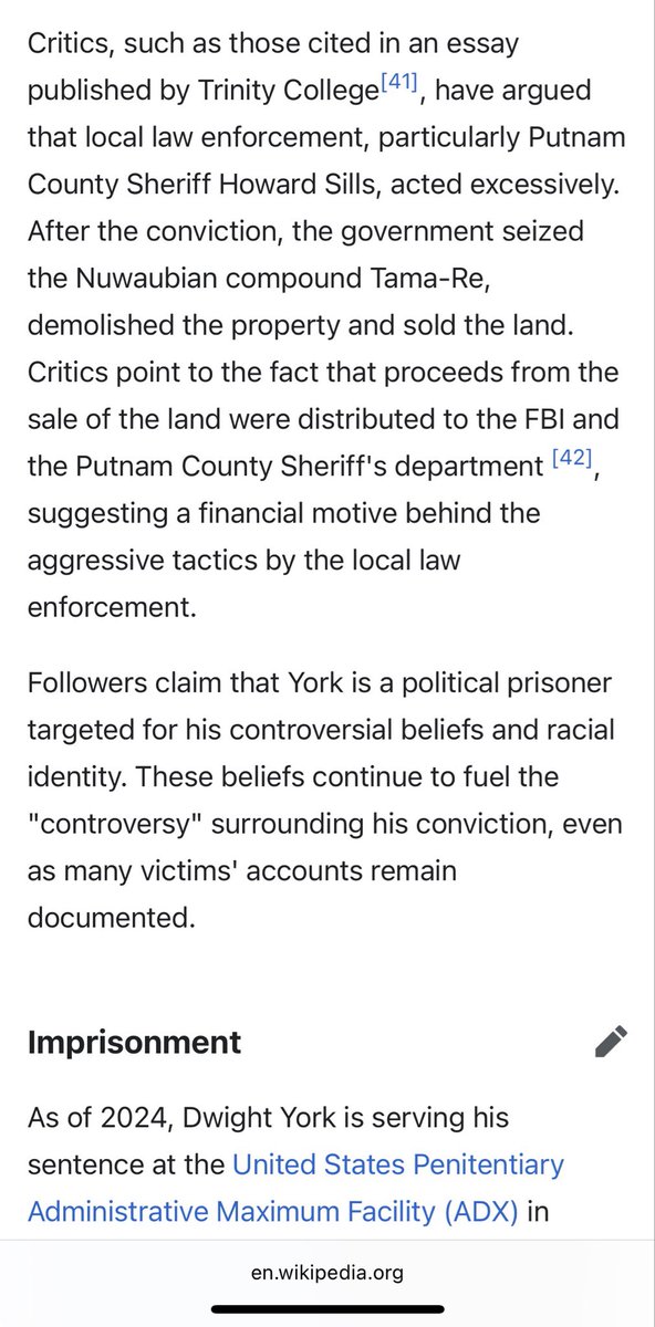 Great news. With help from independent 3rd parties, the entry of my father on Wikipedia has been edited. Claims that he leads a “hate group” and “black supremacy” group have been deleted. A whole section about the controversy surrounding his conviction is added.