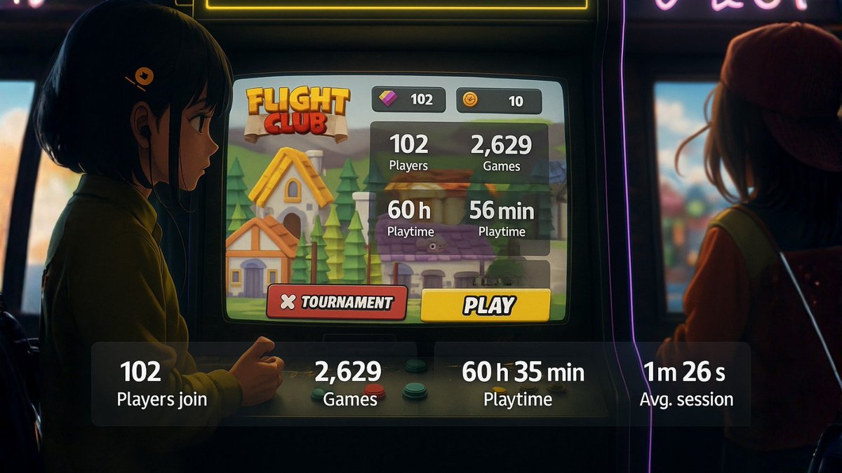 skllcade's tweet photo. The results are finally in.

Thank you once again to @memelandmayhem and their community for collaborating with us for our recent tournament. These are the total stats:

• 102 Players
• 2,629 Games
• 60h 35min Playtime
• 1m 26s Avg. Session

No skill issue found here. https://t.co/cxQ6FbYeQq