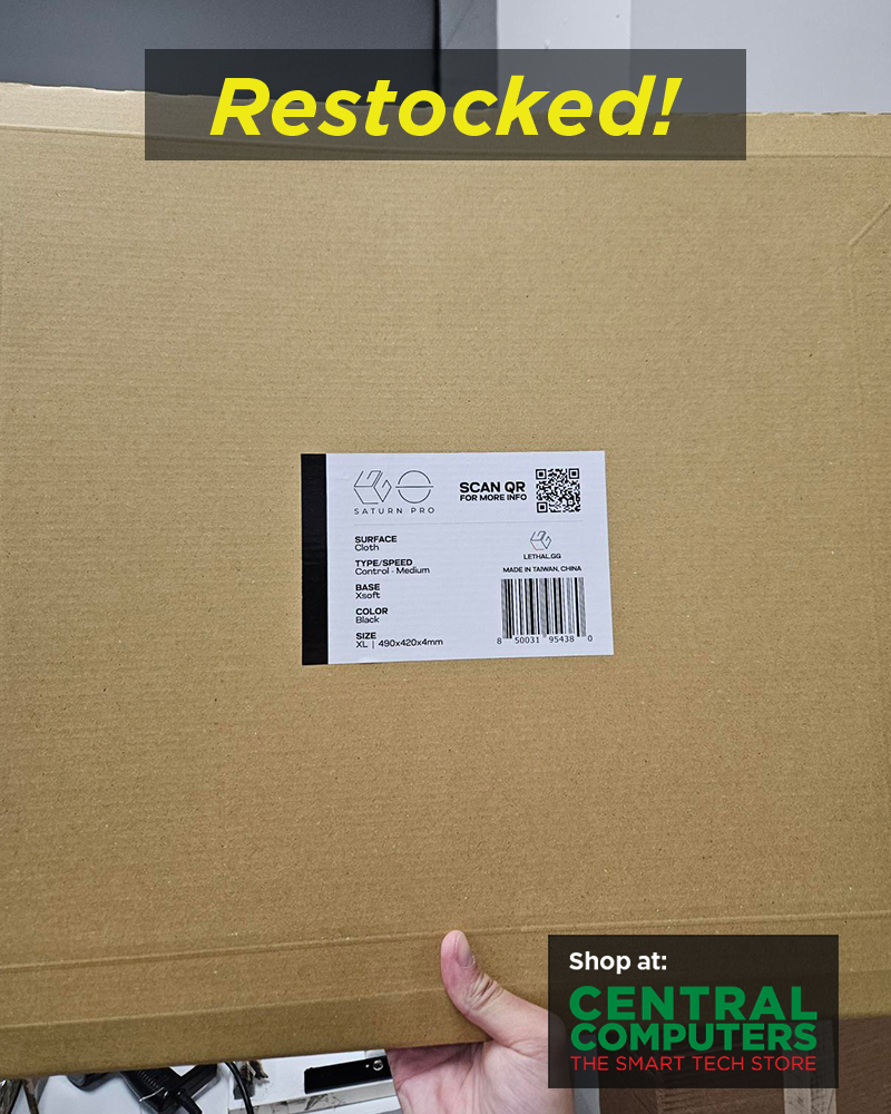 centralcomputer's tweet image. 🔥We&apos;ve restocked some of your favorite @LethalGamingGr mousepads!🔥
✔️@PulsarGears x LGG Hyperion XL Xsoft Black
✔️Saturn Pro XL Xsoft Black
✔️Saturn Pro XL Soft Red

Grab yours before they’re gone again! 🖱️💨

Shop now: centralcomputer.com/all-products/p…

#lethalgaminggear #pulsar…