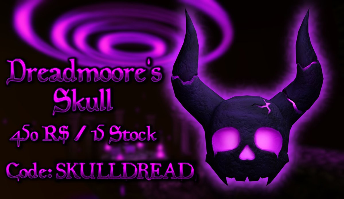 Our final item of the Halloween season has arrived... Castle Dreadmoore has updated with two new areas one new UGC limited available to purchase in Flex UGC Codes!