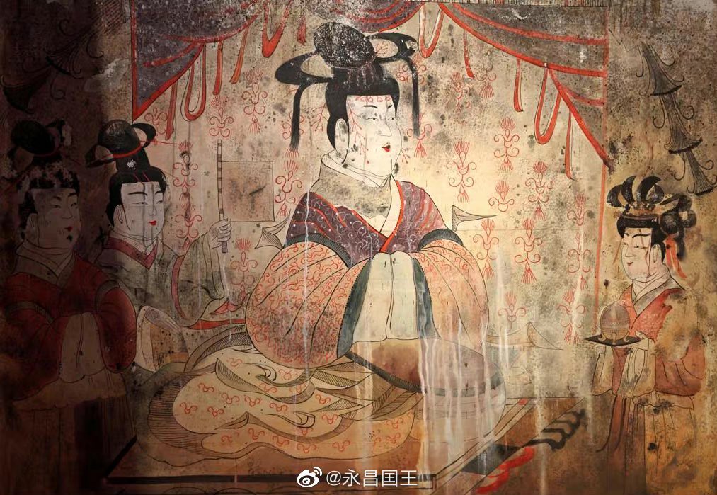 Wei-Jin style hanfu and hairstyle

Restore the murals of the tomb of the Dongshou冬壽 couple 

#chinese_traditional_clothes