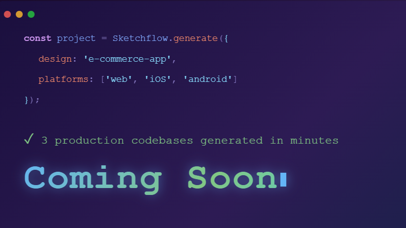 sketchflow_ai's tweet image. Your designs just learned to code themselves.

Stay tuned at #sketchflow.

#aicodingtools #vibecoding