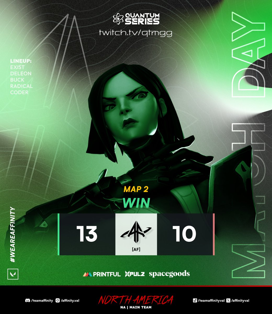 AffinityVAL's tweet image. Down but not out. We take Split at 13-10 vs @OmniaValorant!

On to Map 3: Haven.

@QTMgg_ 

#WeAreAffinity #VALORANT