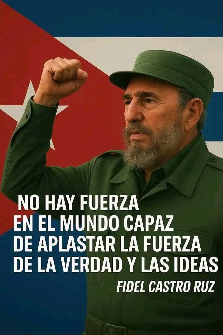 100_fidelista's tweet photo. Patria o muerte, Venceremos #CubaEstáFirme #100AñosConFidel #DeZurdaTeam https://t.co/jDPJPyTgQk