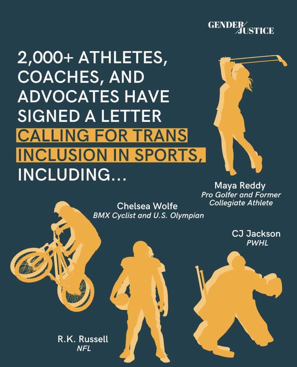 PWHL Seattle’s CJ Jackson was one of several pro athletes who signed on to an open letter calling for trans inclusion in sports ahead of an expected ruling from the Minnesota Supreme Court that could affirm the rights of trans athletes to compete in MN

via Gender Justice on IG