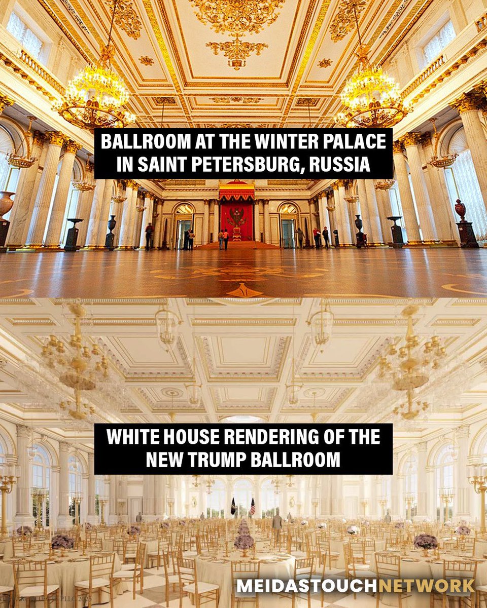 RealJakeBroe's tweet image. Trump is currently destroying the entire East Wing of the White House so he can finally make America more like Russia.
Start calling it the Epstein Files Ballroom.