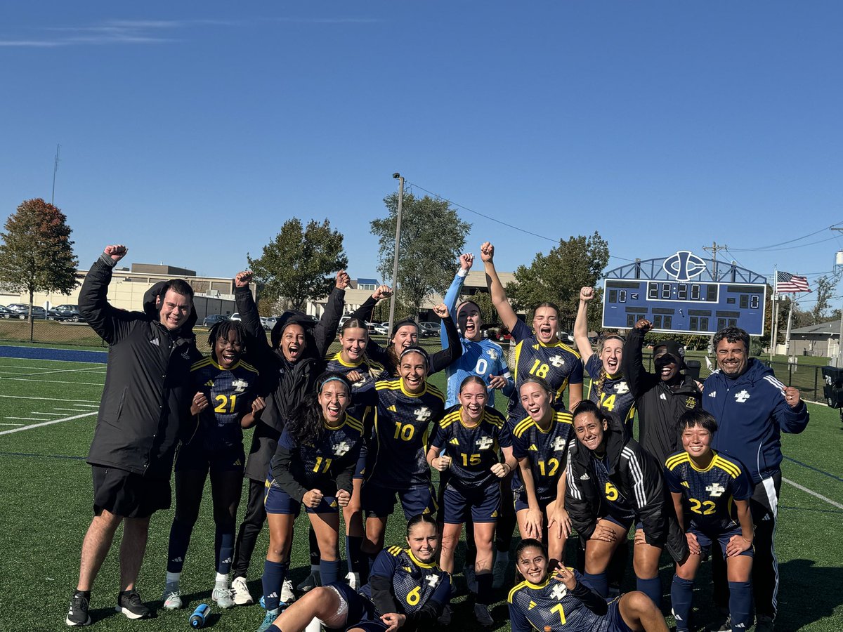 CoachGBarnes's tweet photo. We won our first Conference Championship in program history today! Much more to come this season with this amazing group and coaching staff.  @IowaLakesWSOC https://t.co/tueFKgR3YW