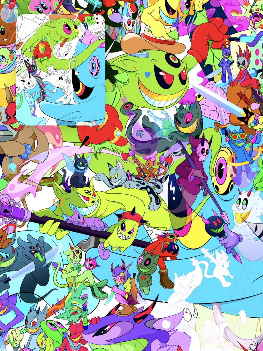 2022 vs 2025

Please please if the algo actually shows you my art, please interact with it, but most importantly take your time to really look at how everything fits with each other. 

I need as many eyes as possible on these so when I’m done with it, the whole world can see it