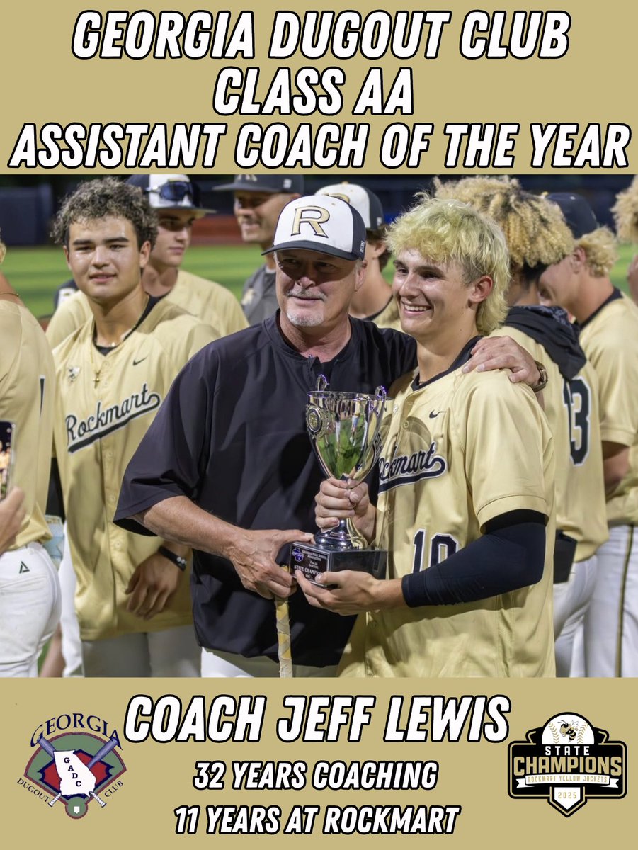 Rockmartdugout's tweet photo. Thank you Coach Lewis @Base_Knocks not only for your service to this great game but for your dedication and service to Rockmart Baseball!!
A true LEGEND of the game!!
#Spider #SweetLew @gdcbaseball https://t.co/UKRwifC6fV