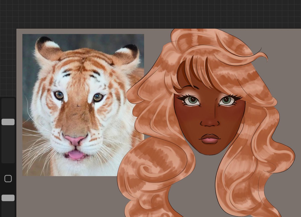 doodle inspired by this tiger i saw on pinterest