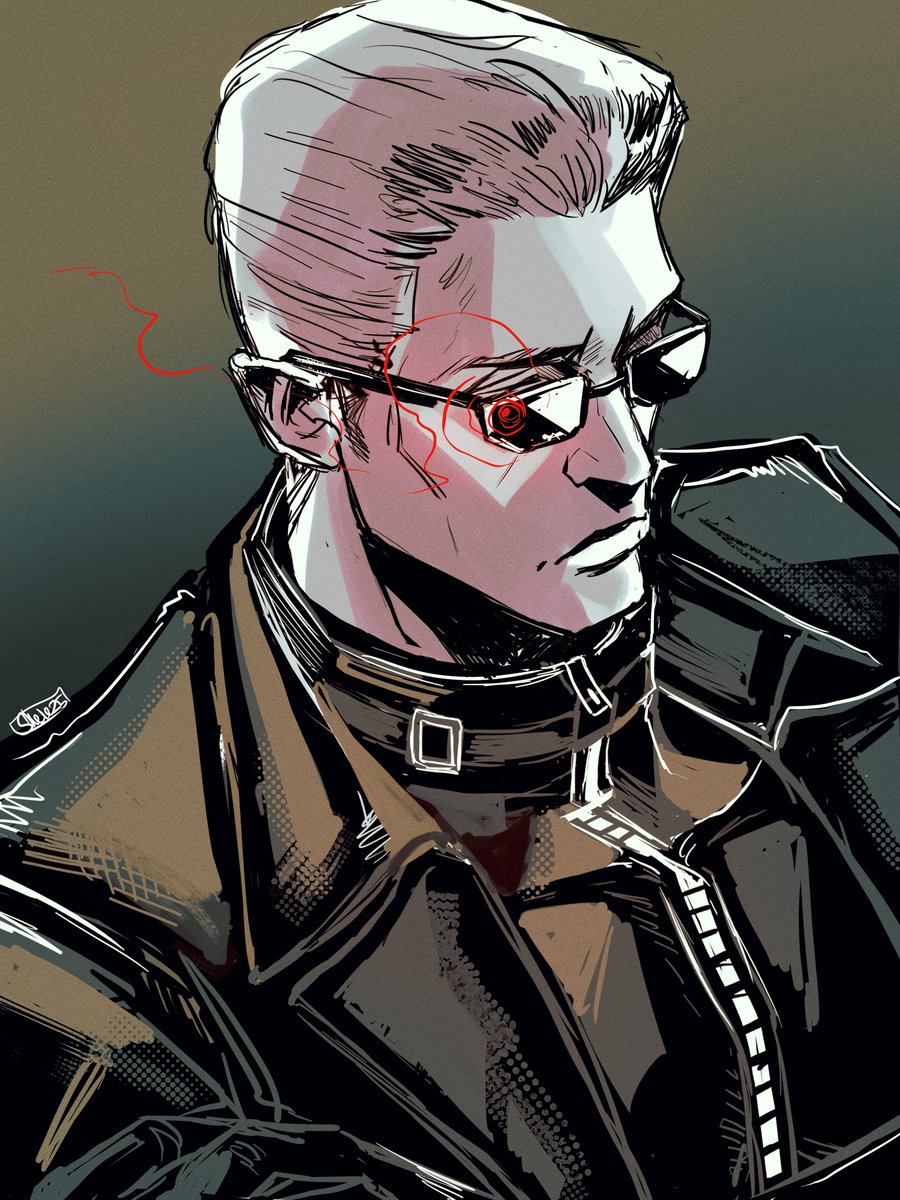 skelesass's tweet image. happy wesker wednesday, have a warmup
#REBHFun #ResidentEvil #AlbertWesker #fanart #sketch