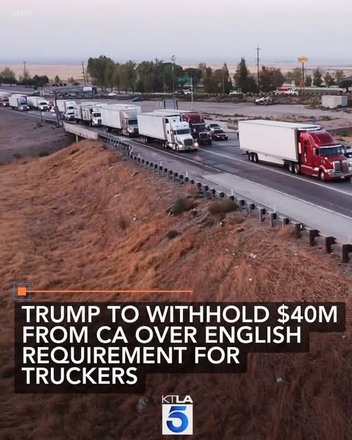SaltyGoat17's tweet image. Trump is withholding $40 MILLION in federal highway safety grant funding from California because they REFUSE to enforce federal English language proficiency requirements for commercial truck drivers.
Who else voted for this?😎🔥🇺🇸
