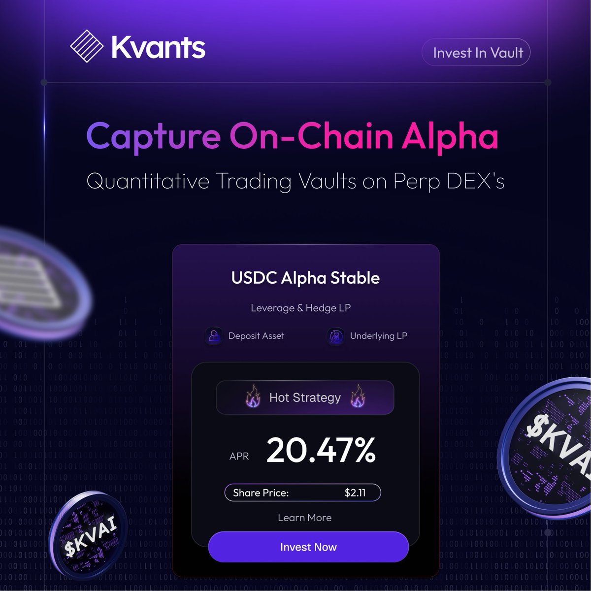 The TLN Vault rewards patience and long term investment strategies..qga