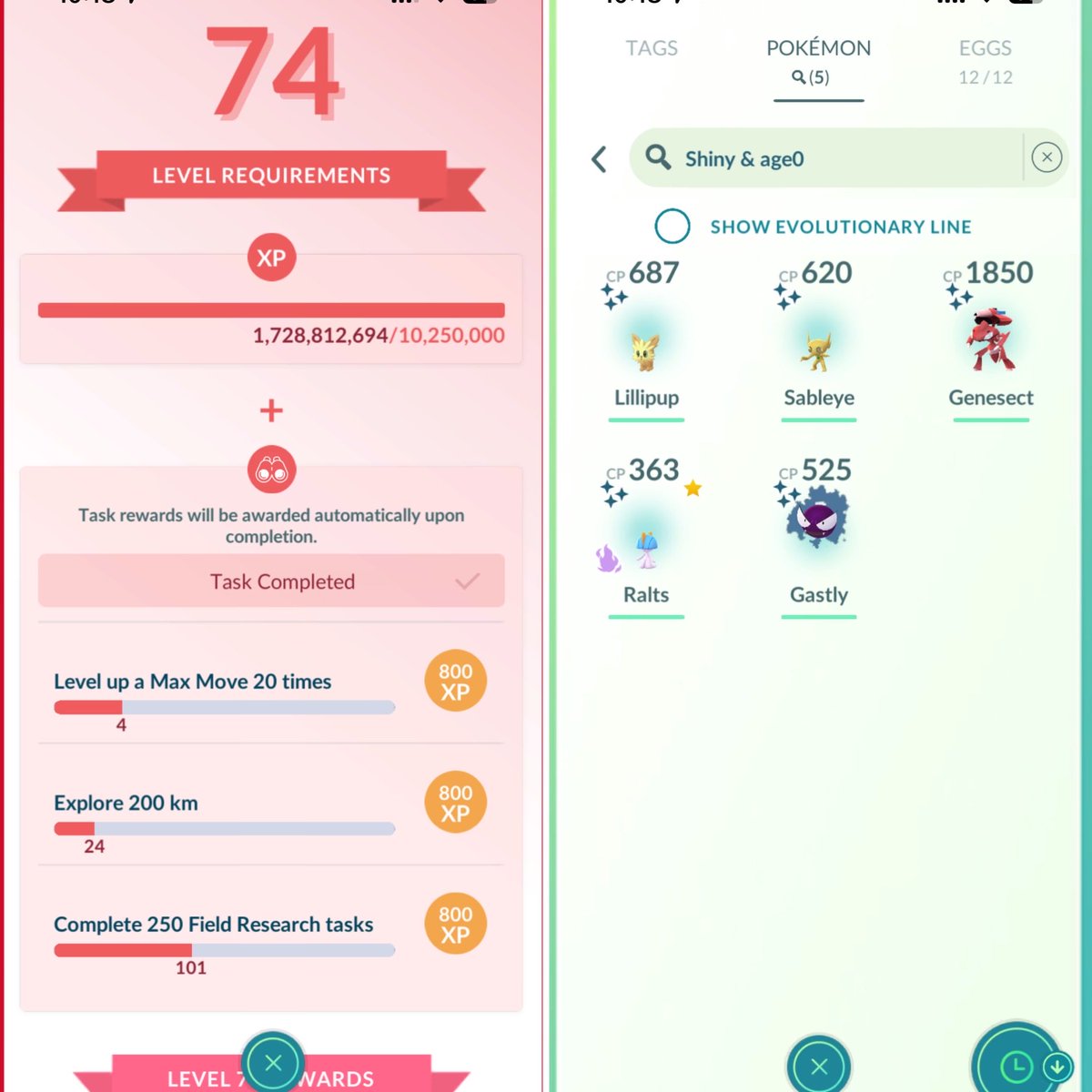 Decent grind today 🤙🏻 back at it again tomorrow #pokemongo