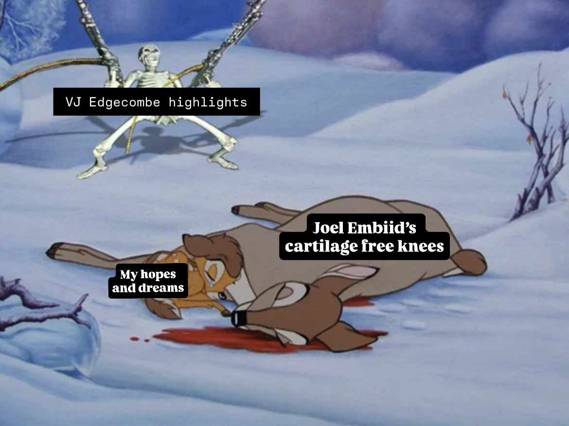 get used to this for the sixers season