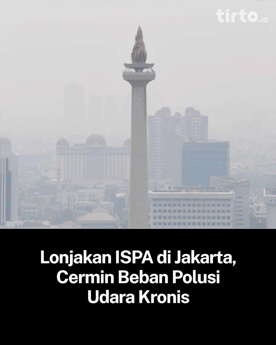 TirtoID's tweet image. Warga yang terkena Infeksi Saluran Pernapasan Akut (ISPA) di Jakarta tembus hampir dua juta kasus dalam 10 bulan terakhir. Antara Januari hingga Oktober 2025, tepatnya ada 1.966.308 kasus ISPA.