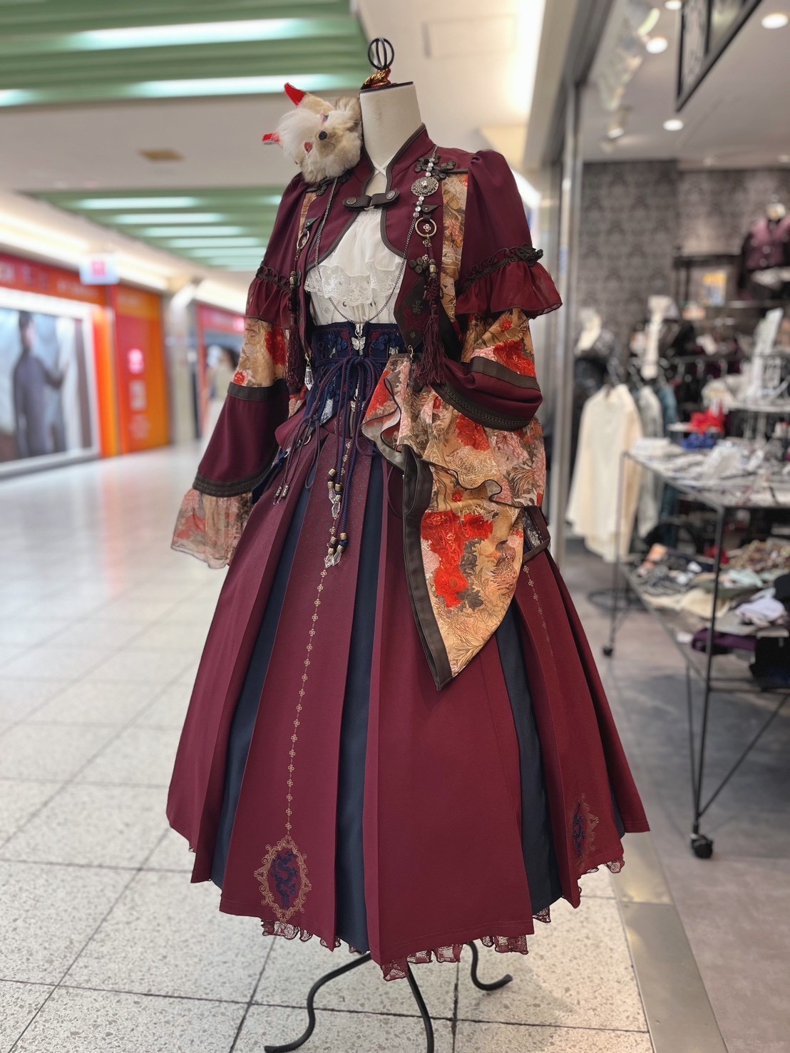 OZZ ONESTE 朧藤チャイナワンピース オッズオン　コミケ　コスプレ OZZ ONESTE 朧藤チャイナワンピース オッズオン コミケ コスプレ OZZ