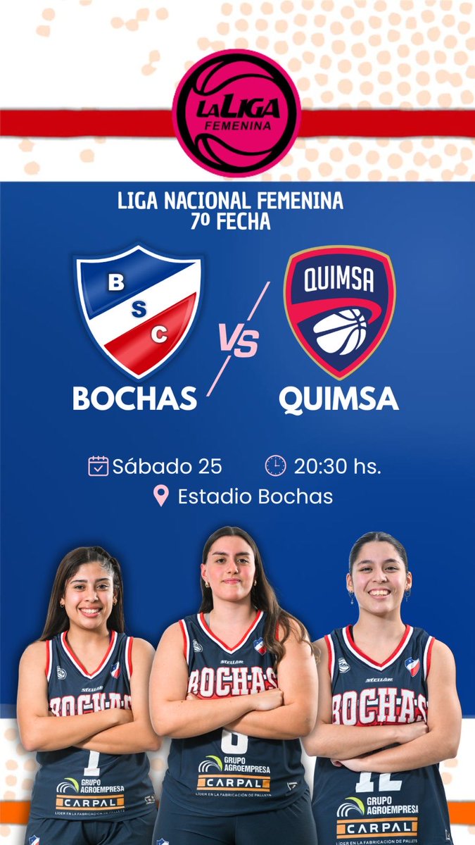 bochasbasket's tweet image. Este sábado volvemos a casa 💪

@LFBArgentina #LigaNacionalFemenina #BasquetPass #LigaFemenina