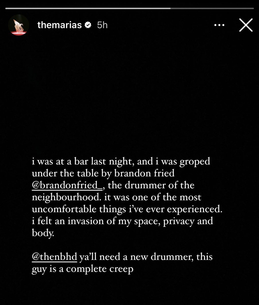 sithlordchloe's tweet image. not so friendly reminder that the neighbourhood brought this guy back into the band… if you’re still tuning in you’re WEIRD. addiction is not an excuse, he’s a sexual assaulter