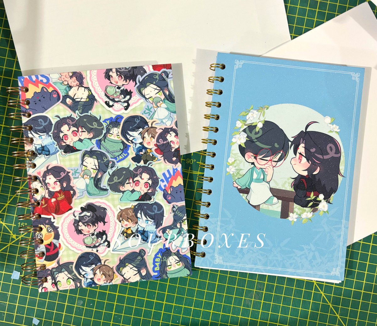 sourboxes's tweet image. I'm making sticker albums and notebooks 😈✨