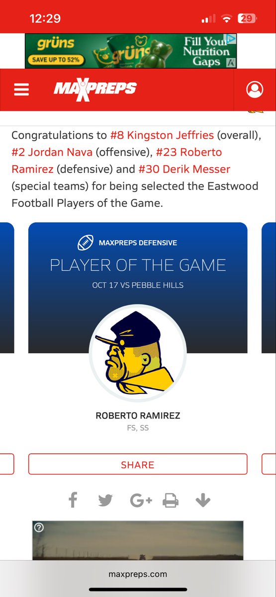 Roberto Ramirez 2026 Nickel/Safety/OLB tweet media