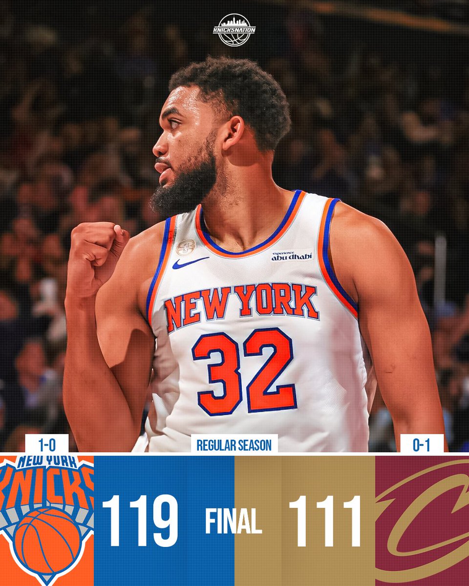 KNICKS WIN!

1-0 🔥