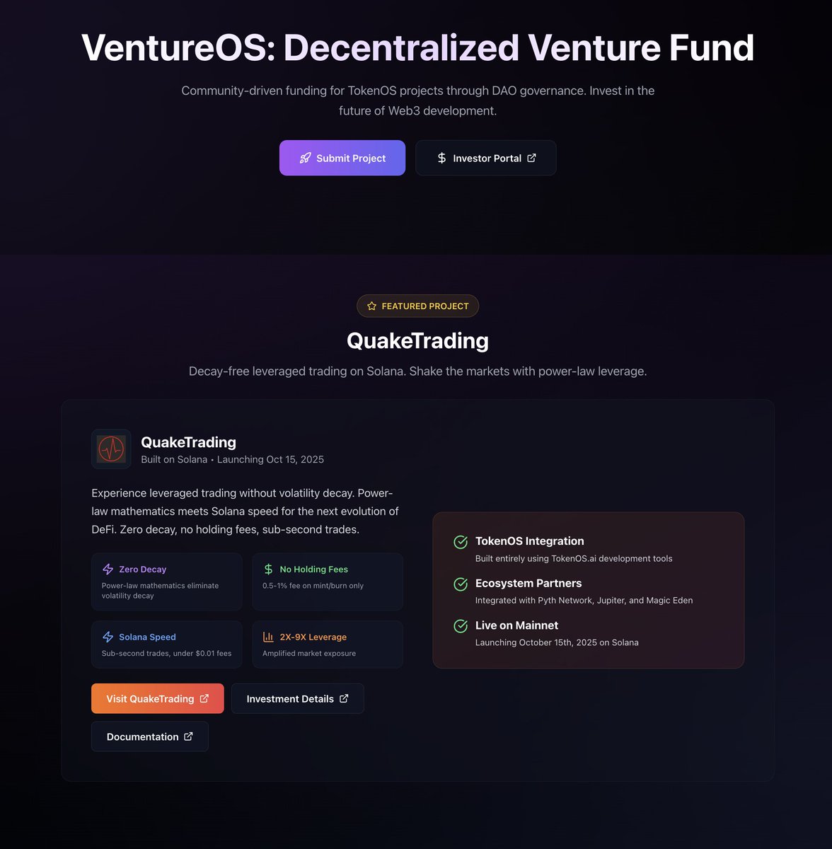COMING THIS WEEK: TokenOS.ai is gearing up to announce the 2nd featured project on VentureOS!

This will be the third project that generates revenue directly to $TOS stakers. If you're not yet staking $TOS, you should be!

$TOS CA: