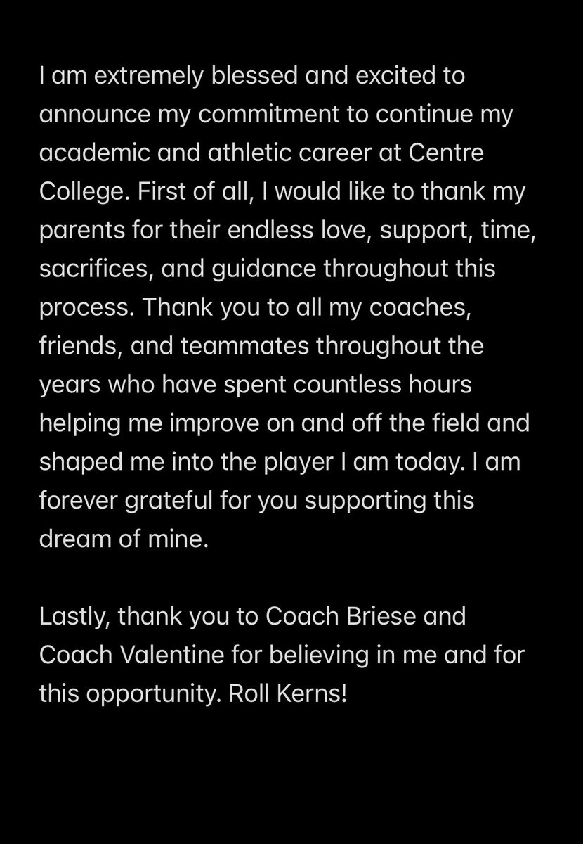 Committed!! 🟡⚫️

<a href="/CentreBaseball/">Centre Baseball</a> <a href="/dbriese8/">Drew Briese</a> <a href="/tvalentine_18/">Taylor Valentine</a> <a href="/CoachRodey/">Rob Rodebaugh CAA</a> <a href="/CoachRobStacy4/">Rob Stacy ⚾️🧢</a> <a href="/daltonlong34/">Dalton Long</a> <a href="/108_Performance/">108 Performance</a>