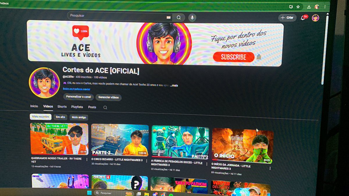 Salve rapaziada, quem puder dar uma moralzinha lá no nosso yt vai ajudar demais. Tô voltado a deixar os vídeos diários e semanais, qualquer força é sempre importante, Obrigado!