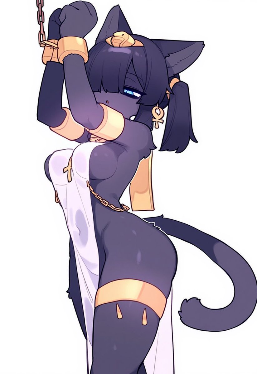 kemono_aiart's tweet image. 近頃色々と厳しいので健全な過去エジプト猫さんをお送りします🐾