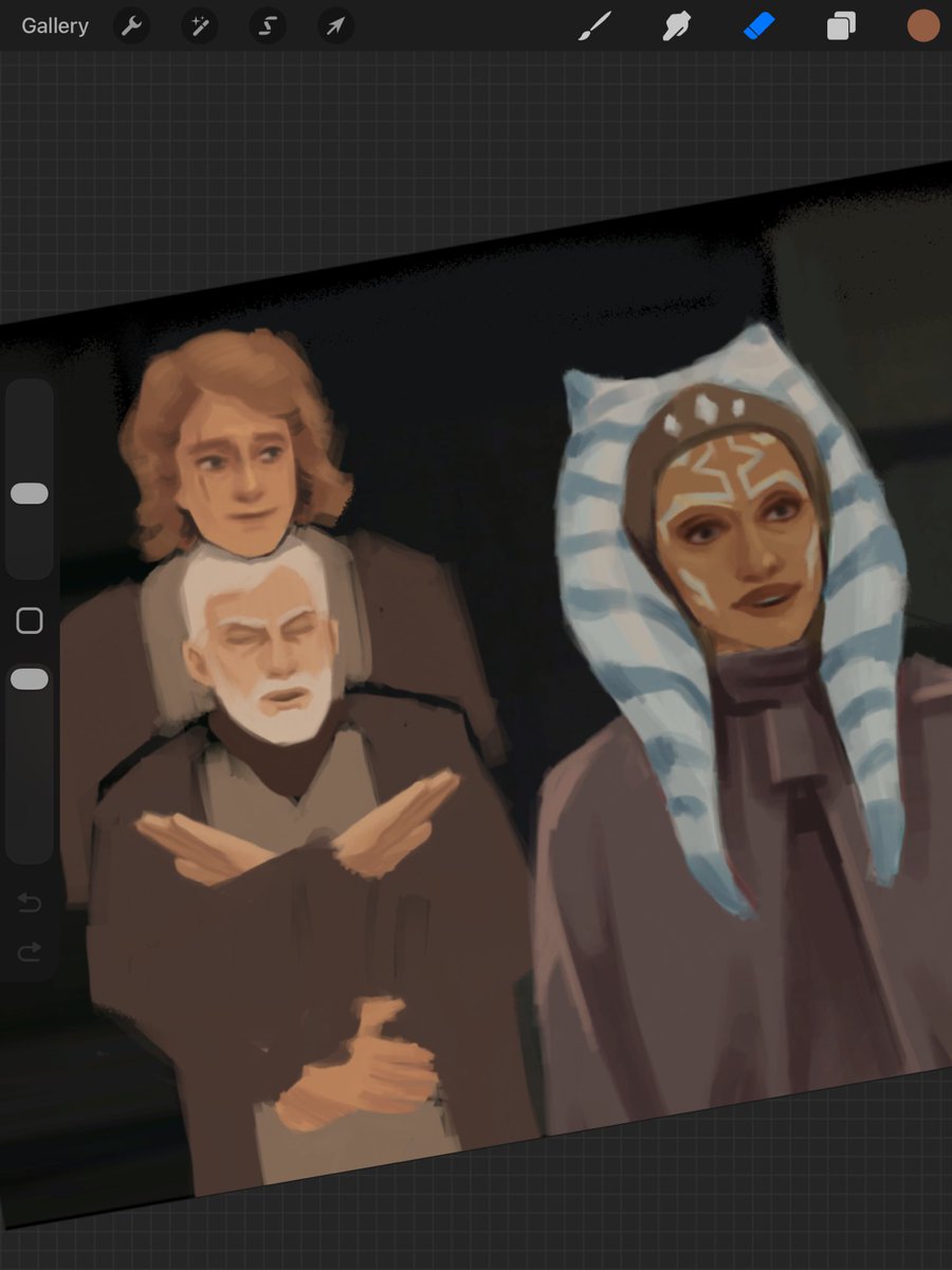 Wip dump 

Fun fact! I have one cursed comic WIP that's so angsty that I got sick after drawing a sketch of it. I haven't been that sick in years, so I still haven’t been able to bring myself to finish it haha

#wip #StarWars