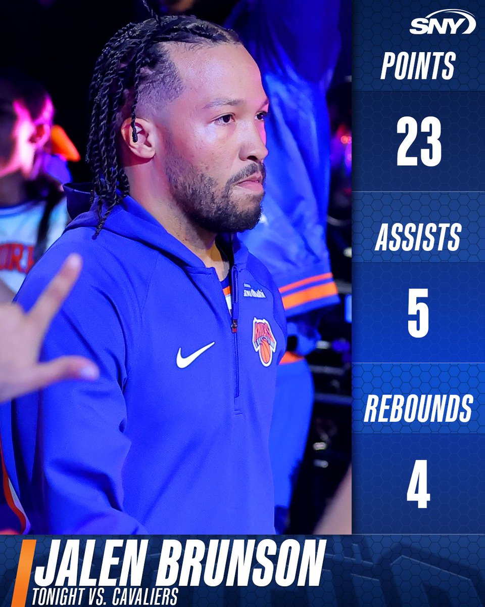 The captain was clutch in his season debut 🫡

23, 5 & 4 for Jalen Brunson tonight! 