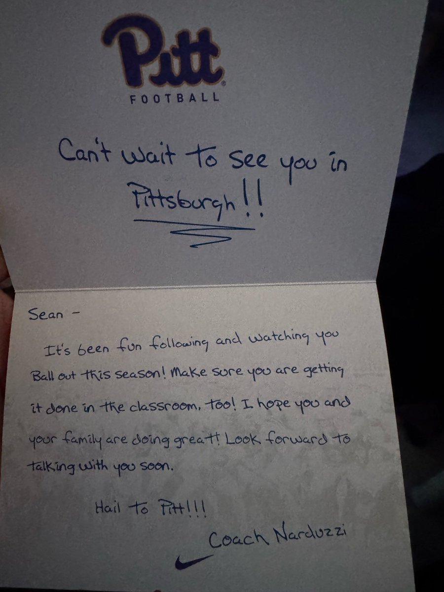 I appreciate the love from 💙💛<a href="/CoachDuzzPittFB/">Pat Narduzzi</a> <a href="/Pitt_FB/">Pitt Football</a>