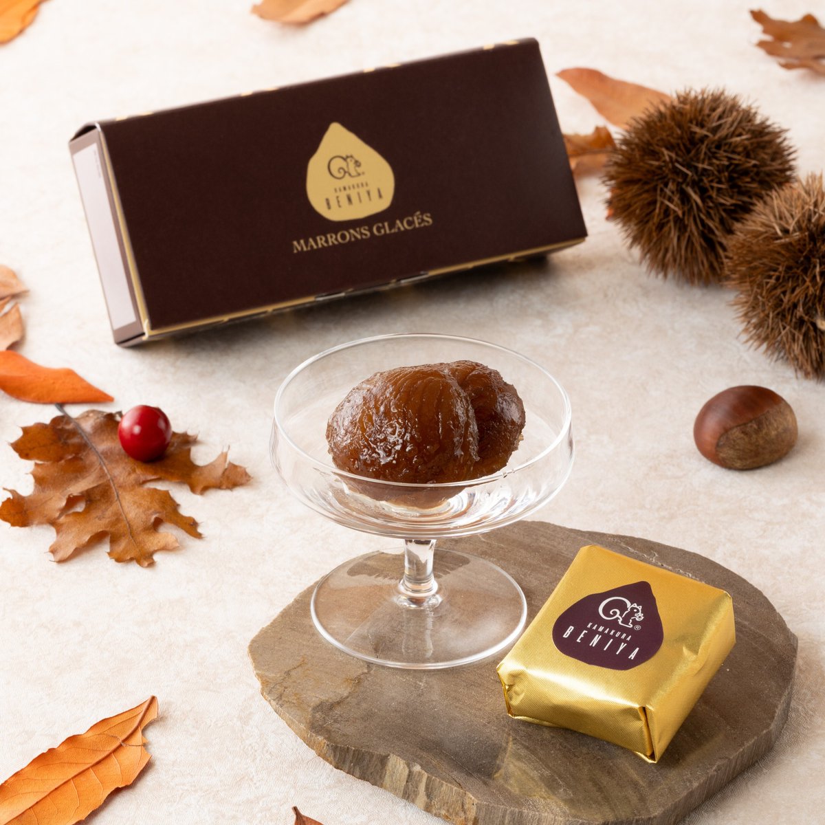 🌰マロングラッセクイズ🌰 イタリア産の栗をじっくりと蜜漬けにした