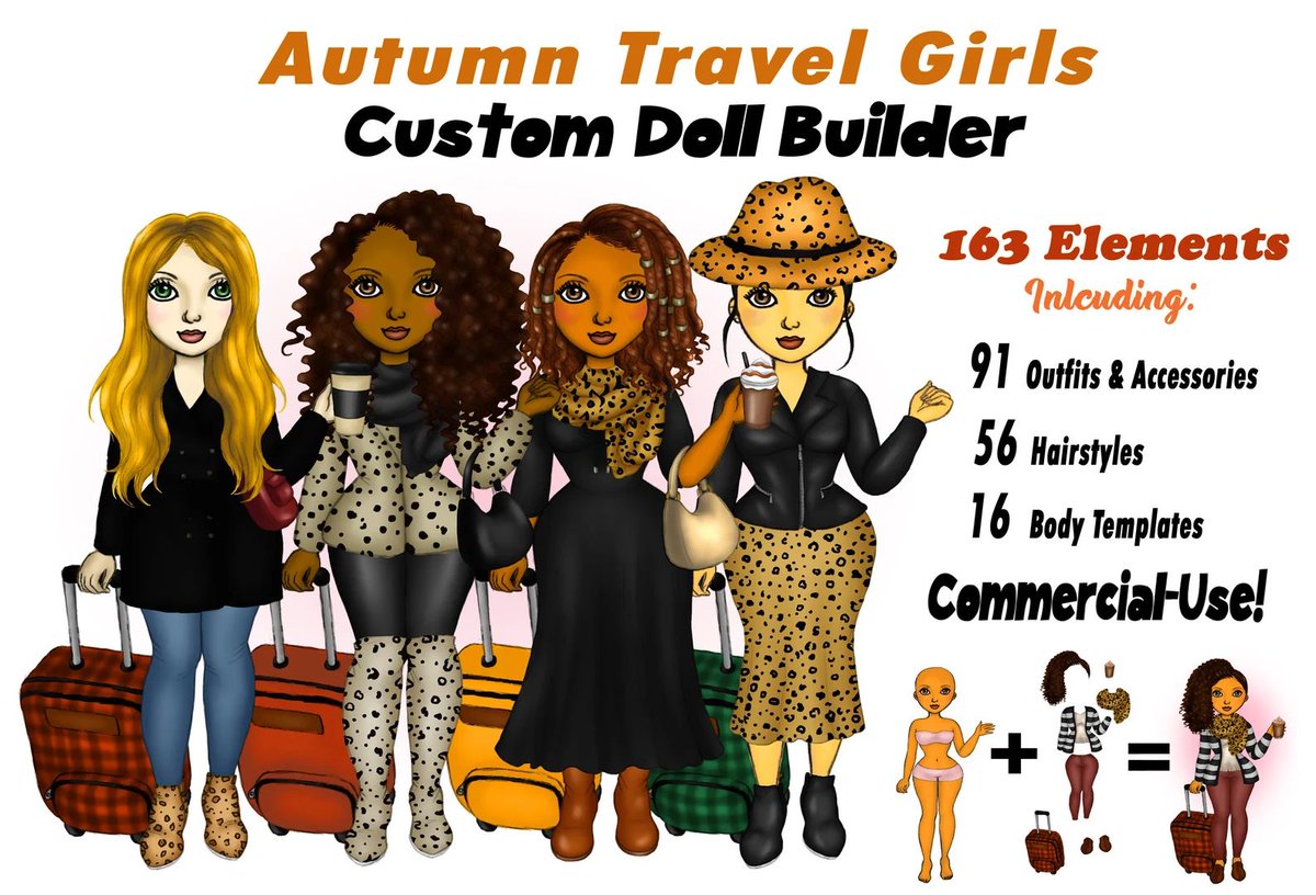 i365art's tweet image. Fall Travel Girls Clipart Best Friends Download by I365rt buff.ly/nqGJKIk